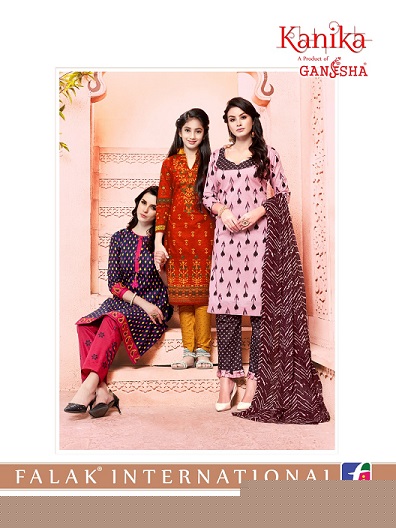 Kanika Vol-7 By Ganesha 7001 To 7012 Series Beautiful Suits Stylish Fancy Colorful Party Wear & Ethnic Wear Cotton Printed Dresses At Wholesale Price