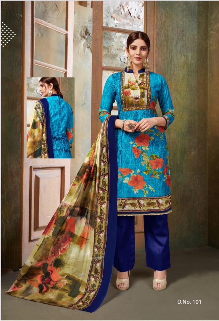 Karachi Cotton By Rutu 101 To 110 Series Beautiful Suits Stylish Fancy Colorful Casual Wear & Ethnic Wear Cotton Printed Dresses At Wholesale Price