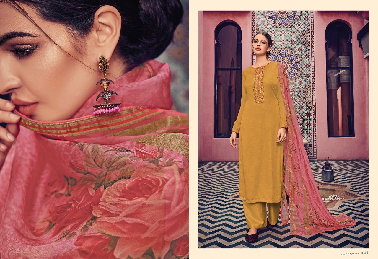 Karigari Vol-2 By Varsha Fashion 101 To 108 Series Beautiful Pakistani Suits Colorful Fancy Stylish Casual Wear & Ethnic Wear Monga Silk With Embroidered Dresses At Wholesale Price