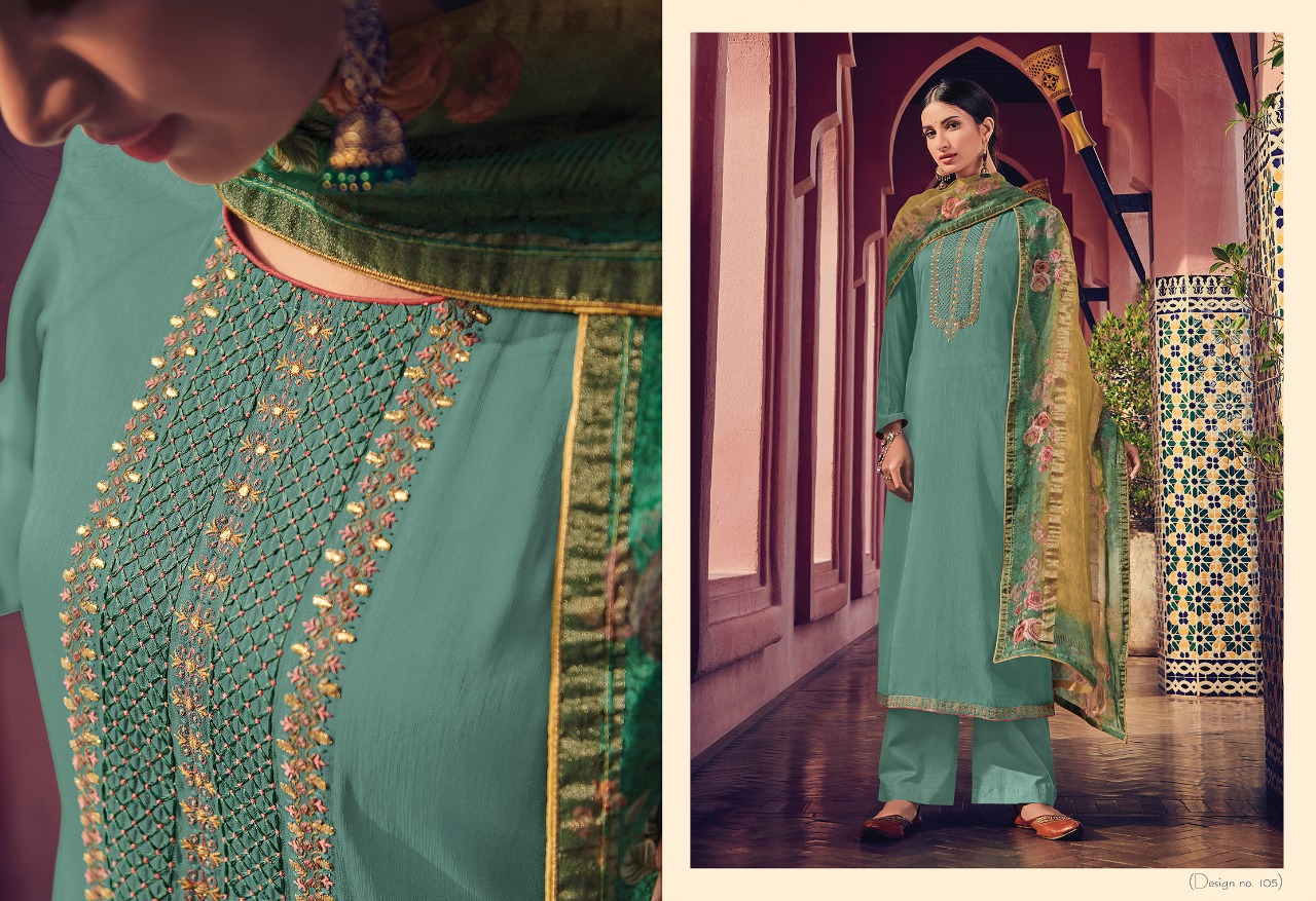 Karigari Vol-2 By Varsha Fashion 101 To 108 Series Beautiful Pakistani Suits Colorful Fancy Stylish Casual Wear & Ethnic Wear Monga Silk With Embroidered Dresses At Wholesale Price