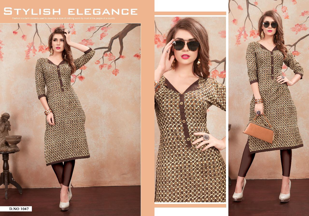Karishma By Studio Manav Mills 1037 To 1048 Series Indian Traditional Wear Collection Beautiful Stylish Fancy Colorful Party Wear & Occasional Wear Heavy Rayon Kurtis At Wholesale Price