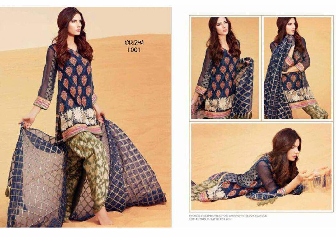 Karizma Vol-1 By Fashid Wholesale 1001 To 1009 Series Pakistani Suits Beautiful Stylish Fancy Colorful Party Wear & Ethnic Wear Cambric Cotton Printed Dresses At Wholesale Price