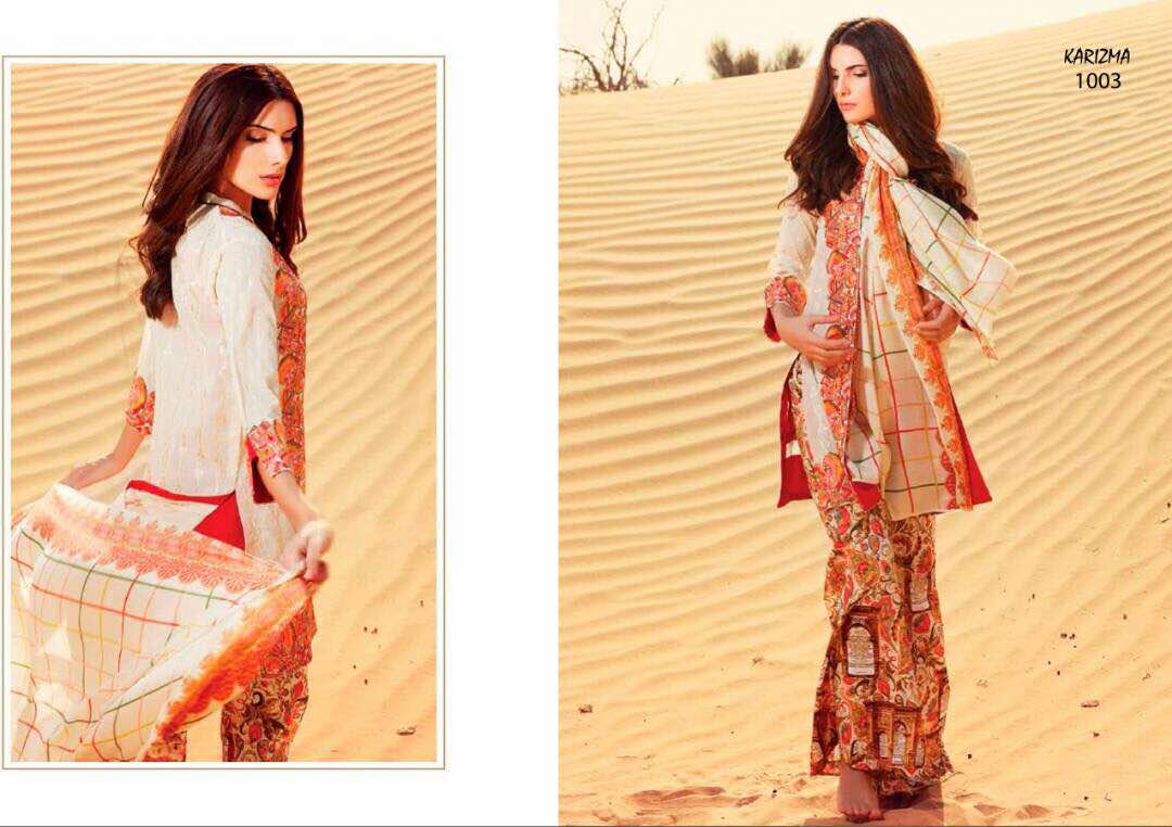 Karizma Vol-1 By Fashid Wholesale 1001 To 1009 Series Pakistani Suits Beautiful Stylish Fancy Colorful Party Wear & Ethnic Wear Cambric Cotton Printed Dresses At Wholesale Price