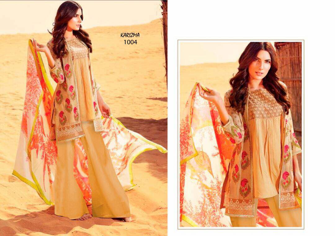 Karizma Vol-1 By Fashid Wholesale 1001 To 1009 Series Pakistani Suits Beautiful Stylish Fancy Colorful Party Wear & Ethnic Wear Cambric Cotton Printed Dresses At Wholesale Price