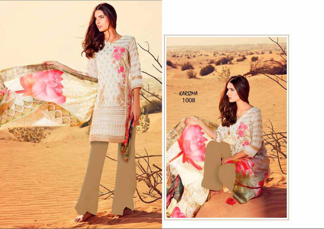 Karizma Vol-1 By Fashid Wholesale 1001 To 1009 Series Pakistani Suits Beautiful Stylish Fancy Colorful Party Wear & Ethnic Wear Cambric Cotton Printed Dresses At Wholesale Price
