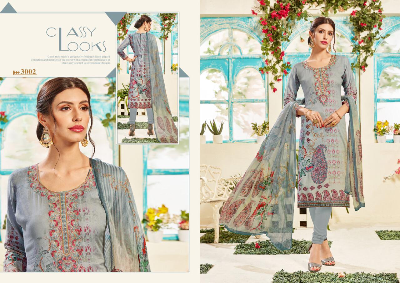 Karwa By Siyoni 3001 To 3008 Series Beautiful Suits Colorful Stylish Fancy Casual Wear & Ethnic Wear Pure Jam Silk Digital Print With Work Dresses At Wholesale Price