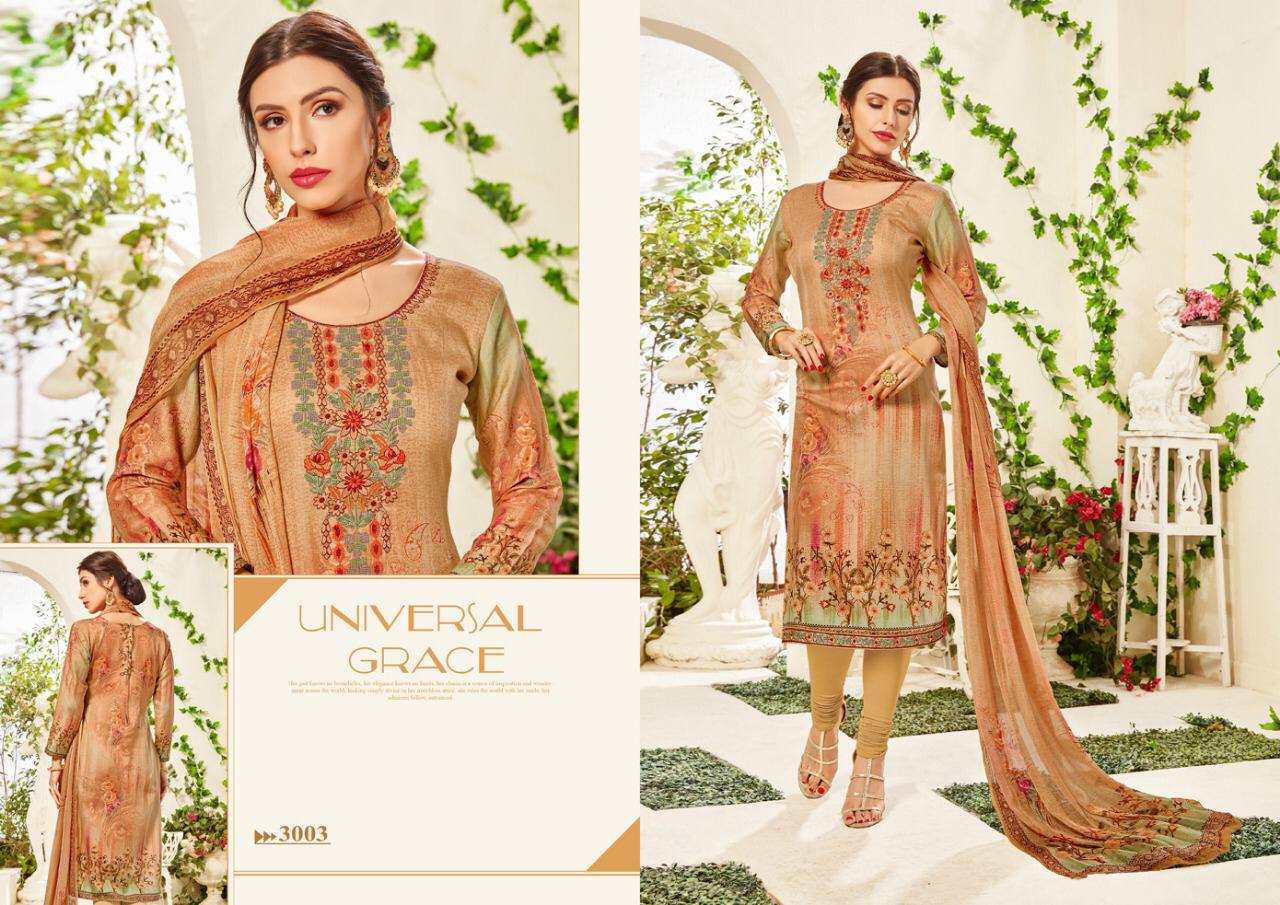 Karwa By Siyoni 3001 To 3008 Series Beautiful Suits Colorful Stylish Fancy Casual Wear & Ethnic Wear Pure Jam Silk Digital Print With Work Dresses At Wholesale Price
