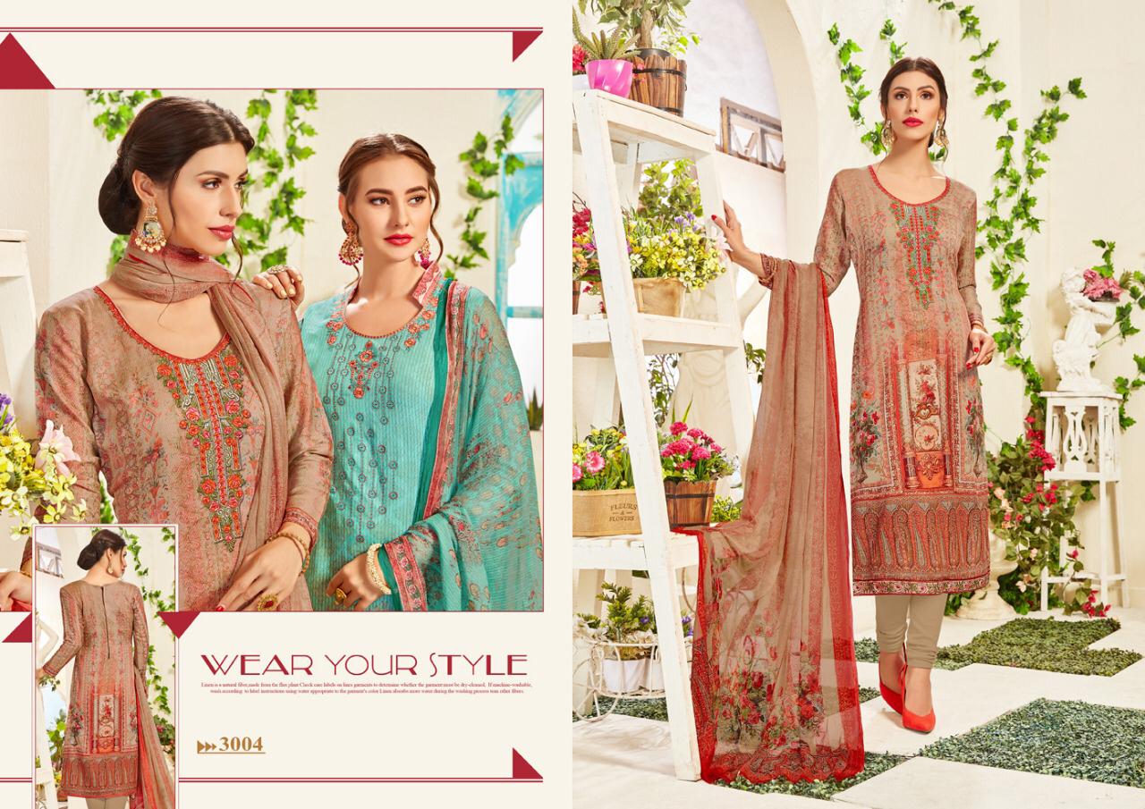 Karwa By Siyoni 3001 To 3008 Series Beautiful Suits Colorful Stylish Fancy Casual Wear & Ethnic Wear Pure Jam Silk Digital Print With Work Dresses At Wholesale Price