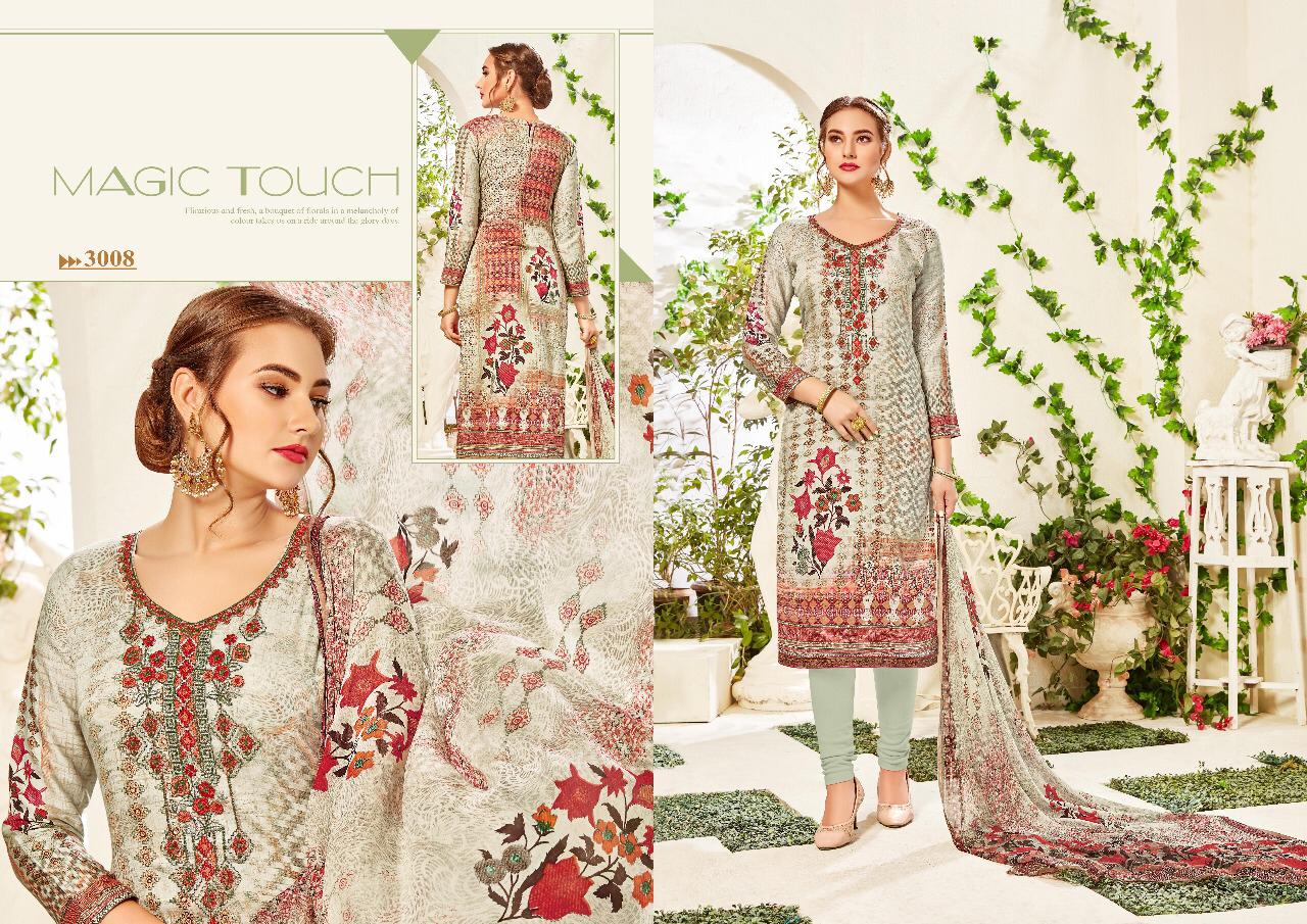 Karwa By Siyoni 3001 To 3008 Series Beautiful Suits Colorful Stylish Fancy Casual Wear & Ethnic Wear Pure Jam Silk Digital Print With Work Dresses At Wholesale Price