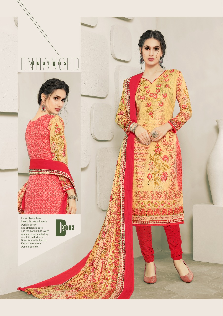 Kashish By Bindee 9001 To 9010 Series Beautiful Suits Stylish Fancy Colorful Casual Wear & Ethnic Wear & Ready To Wear Cotton Printed Dresses At Wholesale Price
