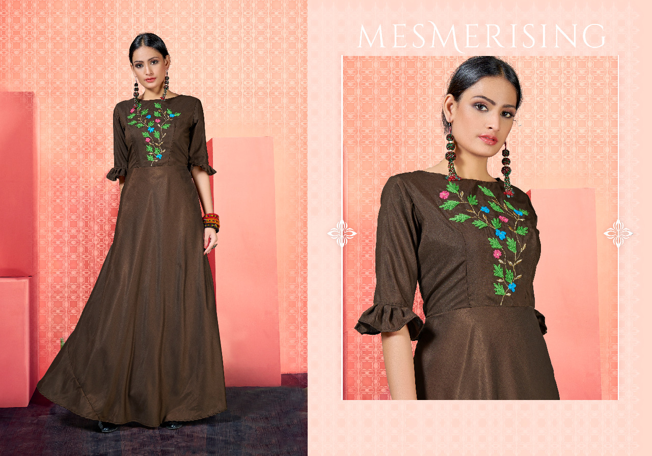Kasmora By Rangshree 01 To 06 Series Beautiful Stylish Fancy Colorful Casual Wear & Ready To Wear & Ethnic Wear Polyster Muslin Kurtis At Wholesale Price