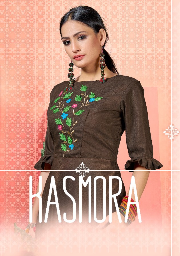 Kasmora By Rangshree 01 To 06 Series Beautiful Stylish Fancy Colorful Casual Wear & Ready To Wear & Ethnic Wear Polyster Muslin Kurtis At Wholesale Price