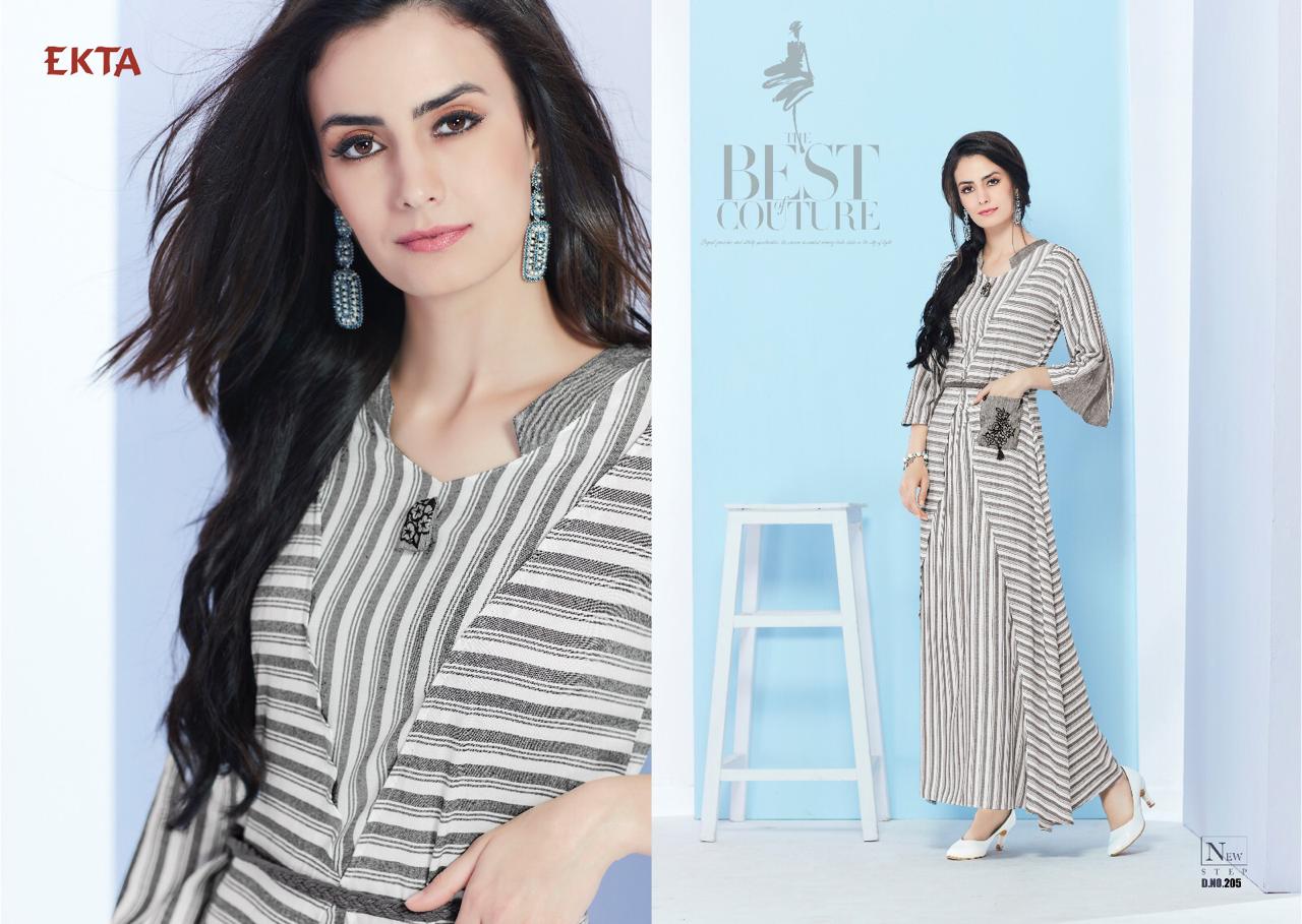 Kashvi Vol-2 By Ekta 201 To 207 Series Beautiful Colorful Stylish Fancy Casual Wear & Ethnic Wear & Ready To Wear Rayon Printed Kurtis At Wholesale Price