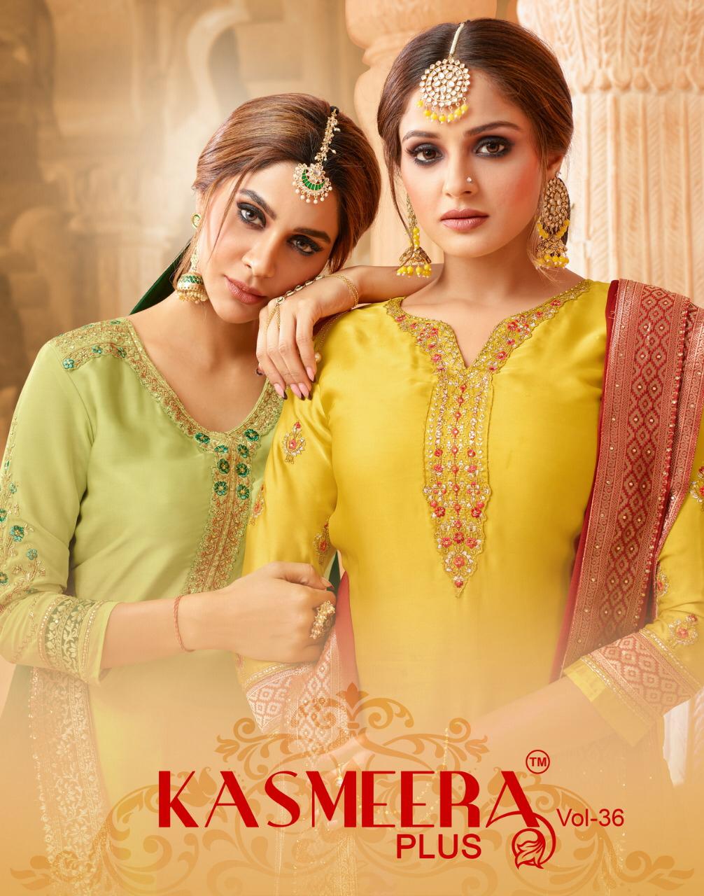 Kasmeera Plus Vol-36 By Kayce Trendz 3808 To 3813 Series Beautiful Stylish Fancy Colorful Casual Wear & Ethnic Wear Satin Georgette Dresses At Wholesale Price