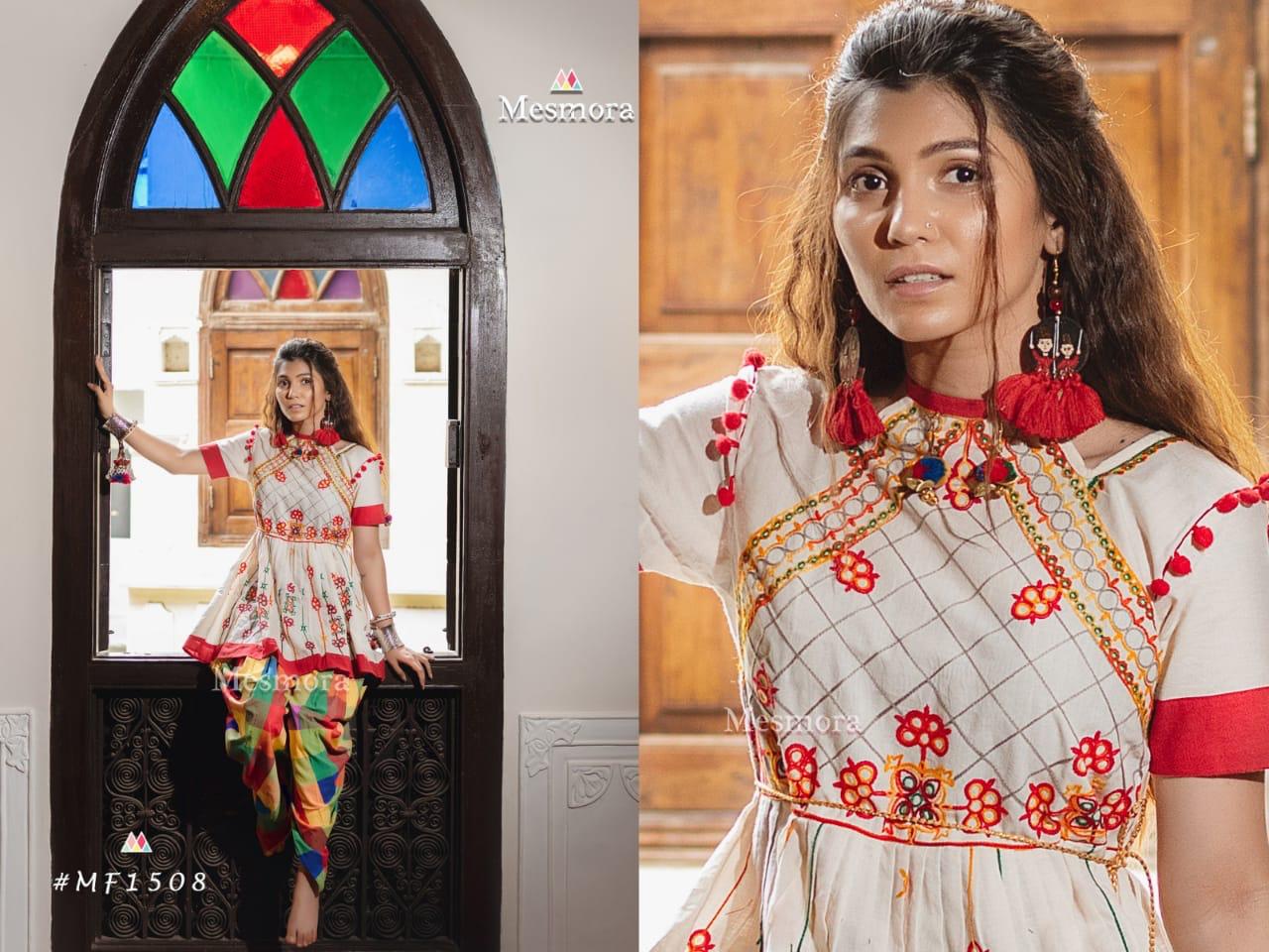 Kathputli Kedia Female Collection Vol-2 By Mesmora 1508 To 1514 Series Stylish Fancy Beautiful Colorful Casual Wear & Ethnic Wear Pure Khadi With Embroidered Kurtis And Bottom At Wholesale Price