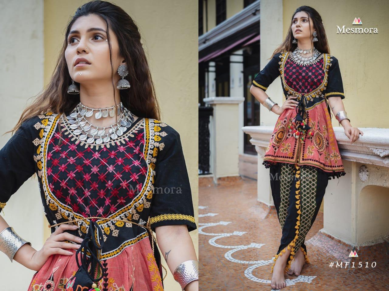 Kathputli Kedia Female Collection Vol-2 By Mesmora 1508 To 1514 Series Stylish Fancy Beautiful Colorful Casual Wear & Ethnic Wear Pure Khadi With Embroidered Kurtis And Bottom At Wholesale Price