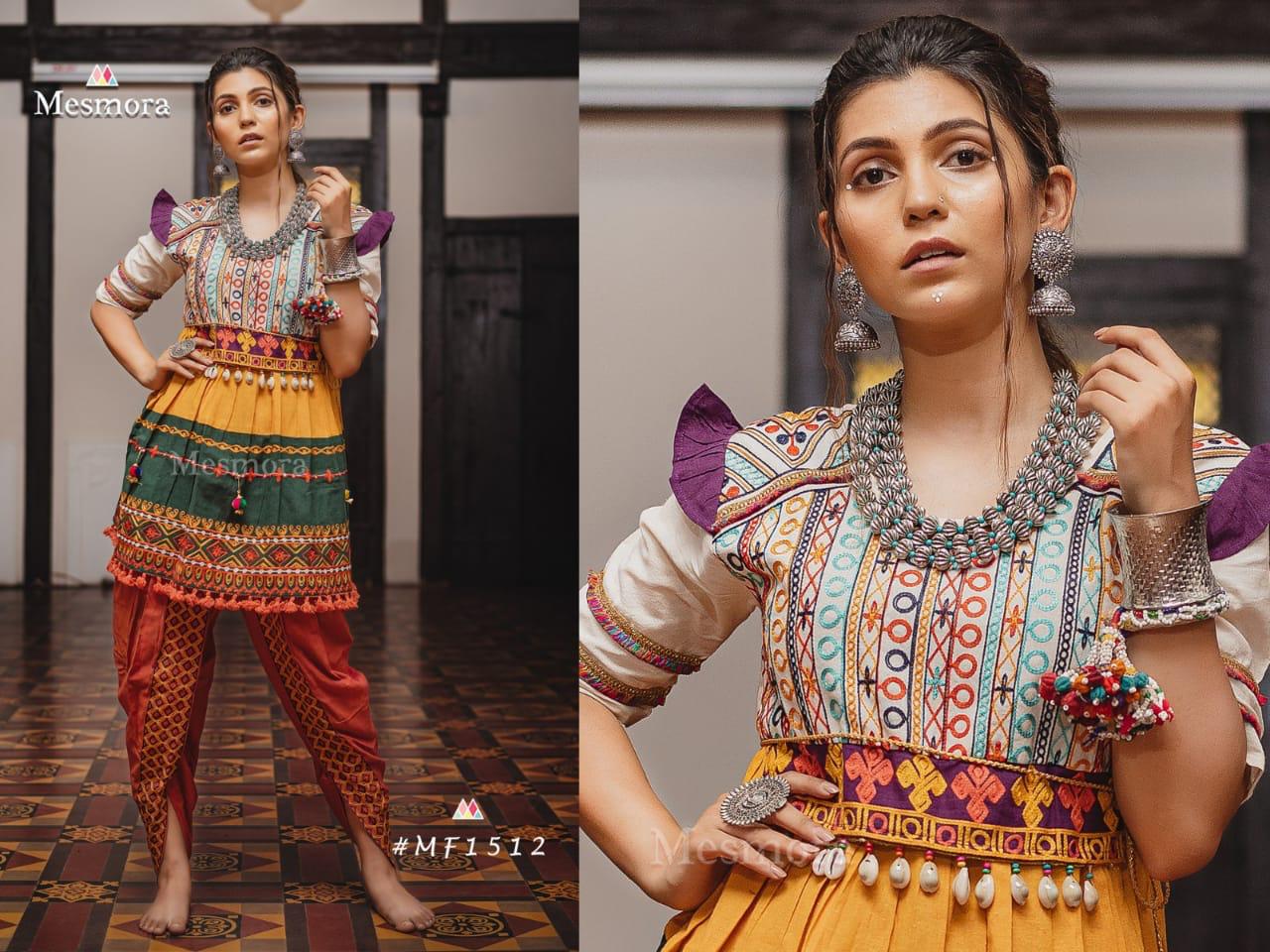 Kathputli Kedia Female Collection Vol-2 By Mesmora 1508 To 1514 Series Stylish Fancy Beautiful Colorful Casual Wear & Ethnic Wear Pure Khadi With Embroidered Kurtis And Bottom At Wholesale Price