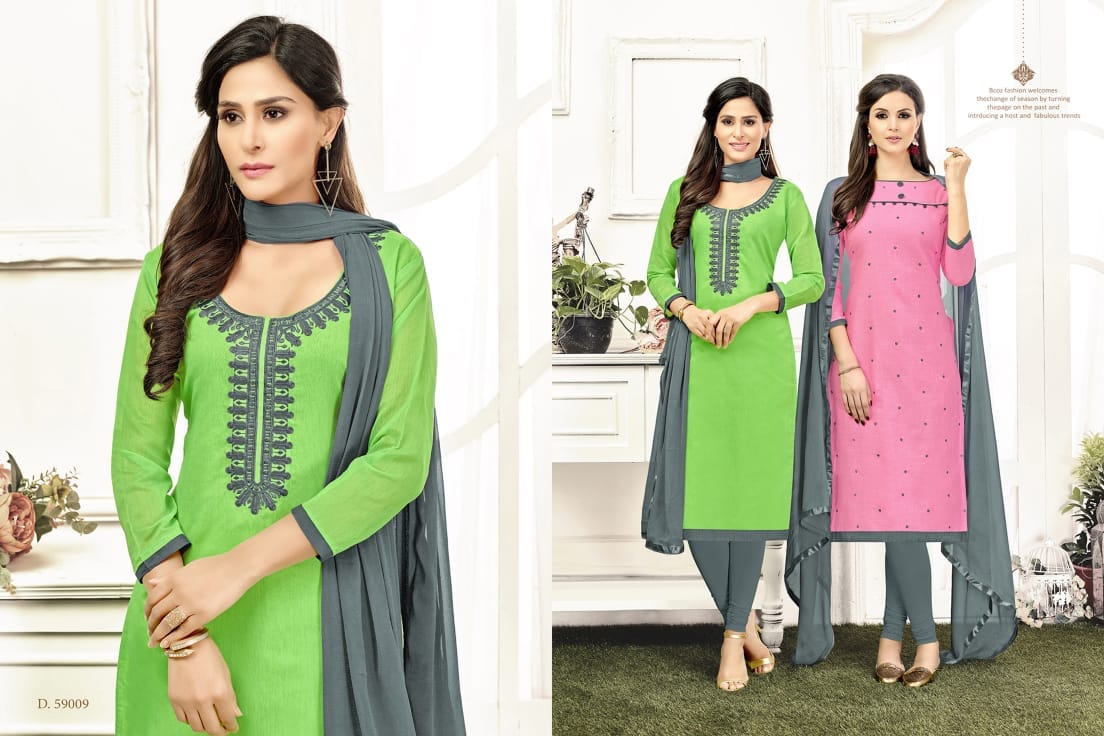 Kavvya Suits Vol-59 By B.g 59001 To 59013 Series Beautiful Stylish Fancy Colorful Casual Wear & Ethnic Wear Cotton Slub & Chanderi Silk Dresses At Wholesale Price
