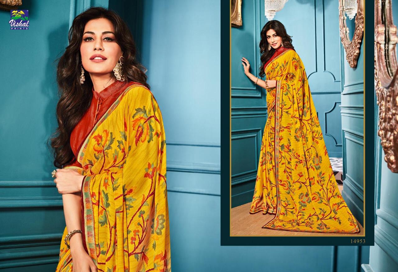 Kaavya By Vishal Prints 14949 To 14972 Series Indian Traditional Wear Collection Beautiful Stylish Fancy Colorful Party Wear & Occasional Wear Fancy Sarees At Wholesale Price