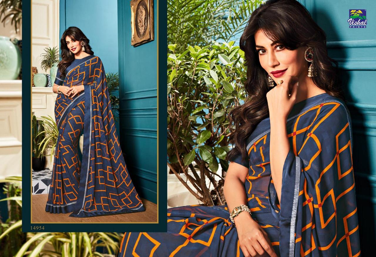 Kaavya By Vishal Prints 14949 To 14972 Series Indian Traditional Wear Collection Beautiful Stylish Fancy Colorful Party Wear & Occasional Wear Fancy Sarees At Wholesale Price
