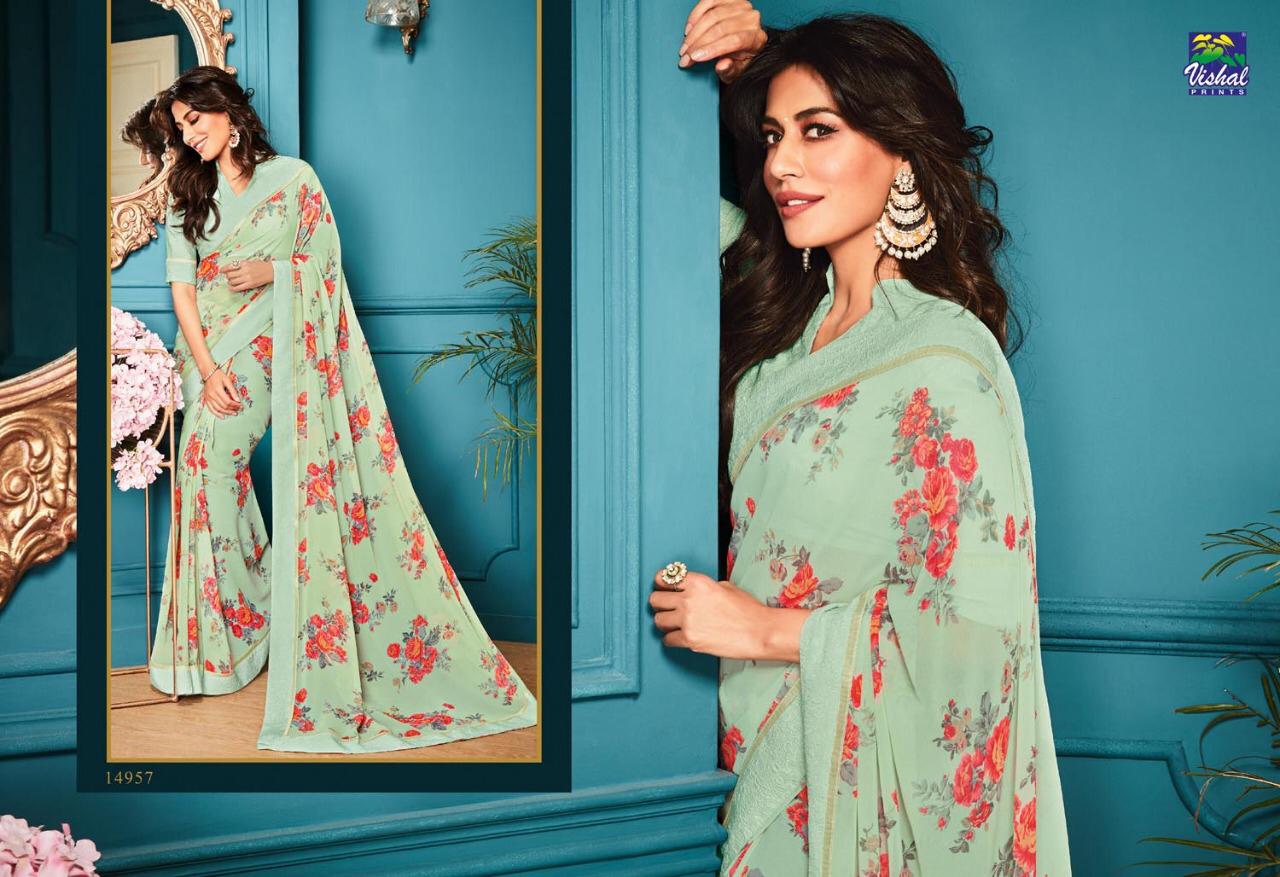 Kaavya By Vishal Prints 14949 To 14972 Series Indian Traditional Wear Collection Beautiful Stylish Fancy Colorful Party Wear & Occasional Wear Fancy Sarees At Wholesale Price