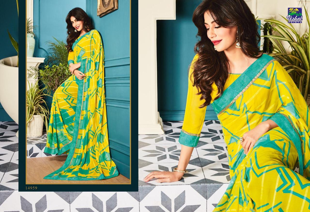 Kaavya By Vishal Prints 14949 To 14972 Series Indian Traditional Wear Collection Beautiful Stylish Fancy Colorful Party Wear & Occasional Wear Fancy Sarees At Wholesale Price