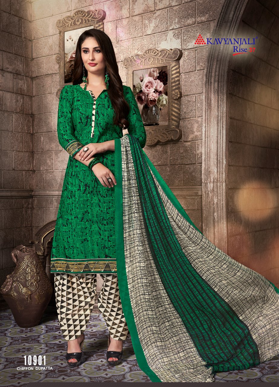 Kavyanjali By Rise 37 24001 To 24012 Series Beautiful Suits Colorful Stylish Fancy Colorful Casual Wear & Ethnic Wear Cotton Dresses At Wholesale Price
