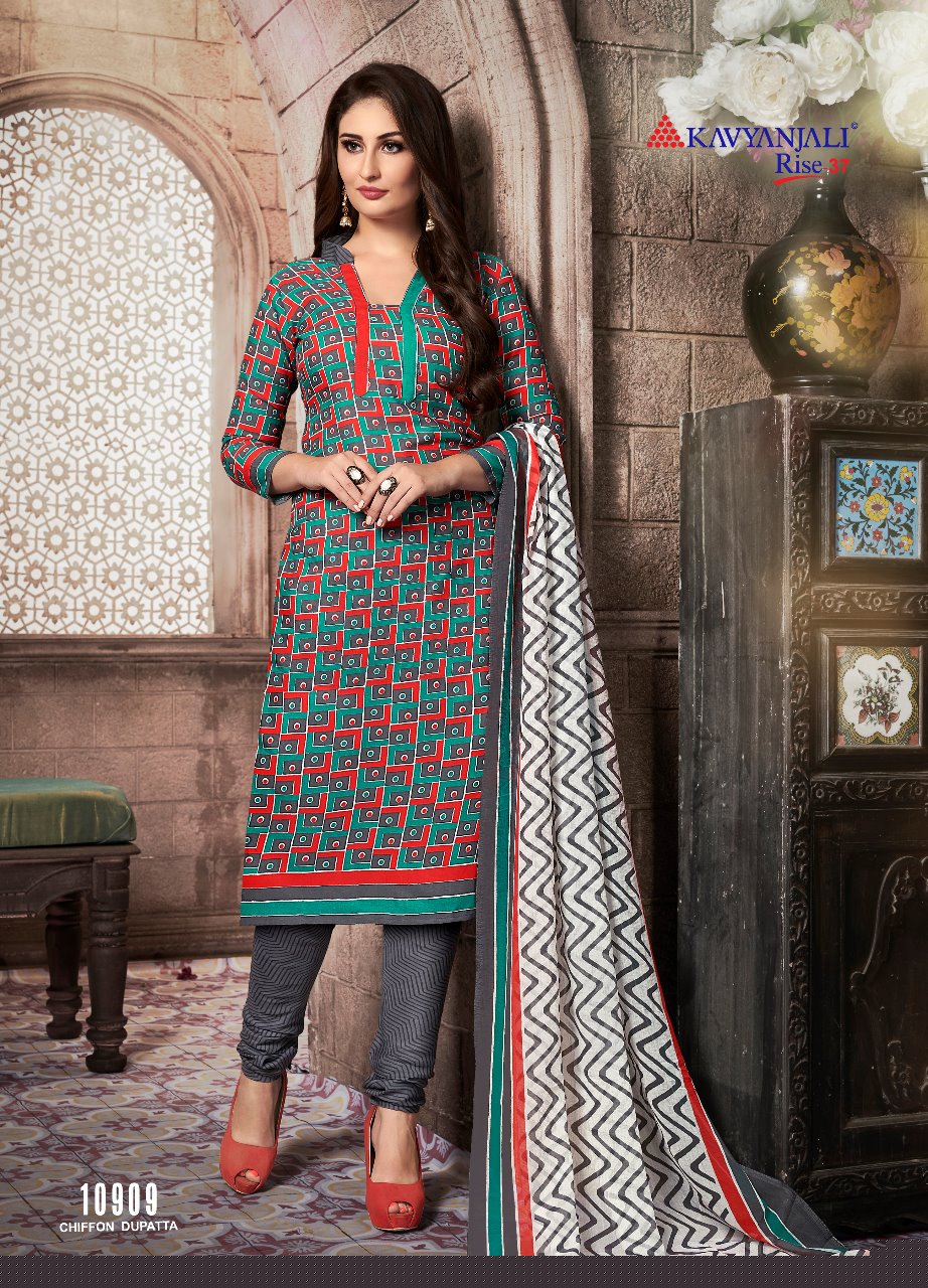 Kavyanjali By Rise 37 24001 To 24012 Series Beautiful Suits Colorful Stylish Fancy Colorful Casual Wear & Ethnic Wear Cotton Dresses At Wholesale Price