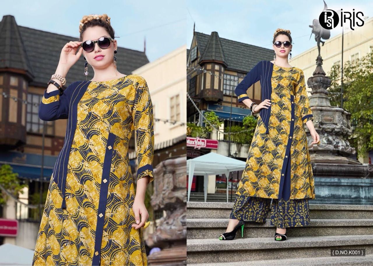 Kaya Vol-4 By Iris 001 To 010 Series Beautiful Stylish Fancy Colorful Casual Wear & Ethnic Wear Collection Rayon Printed Kurtis At Wholesale Price