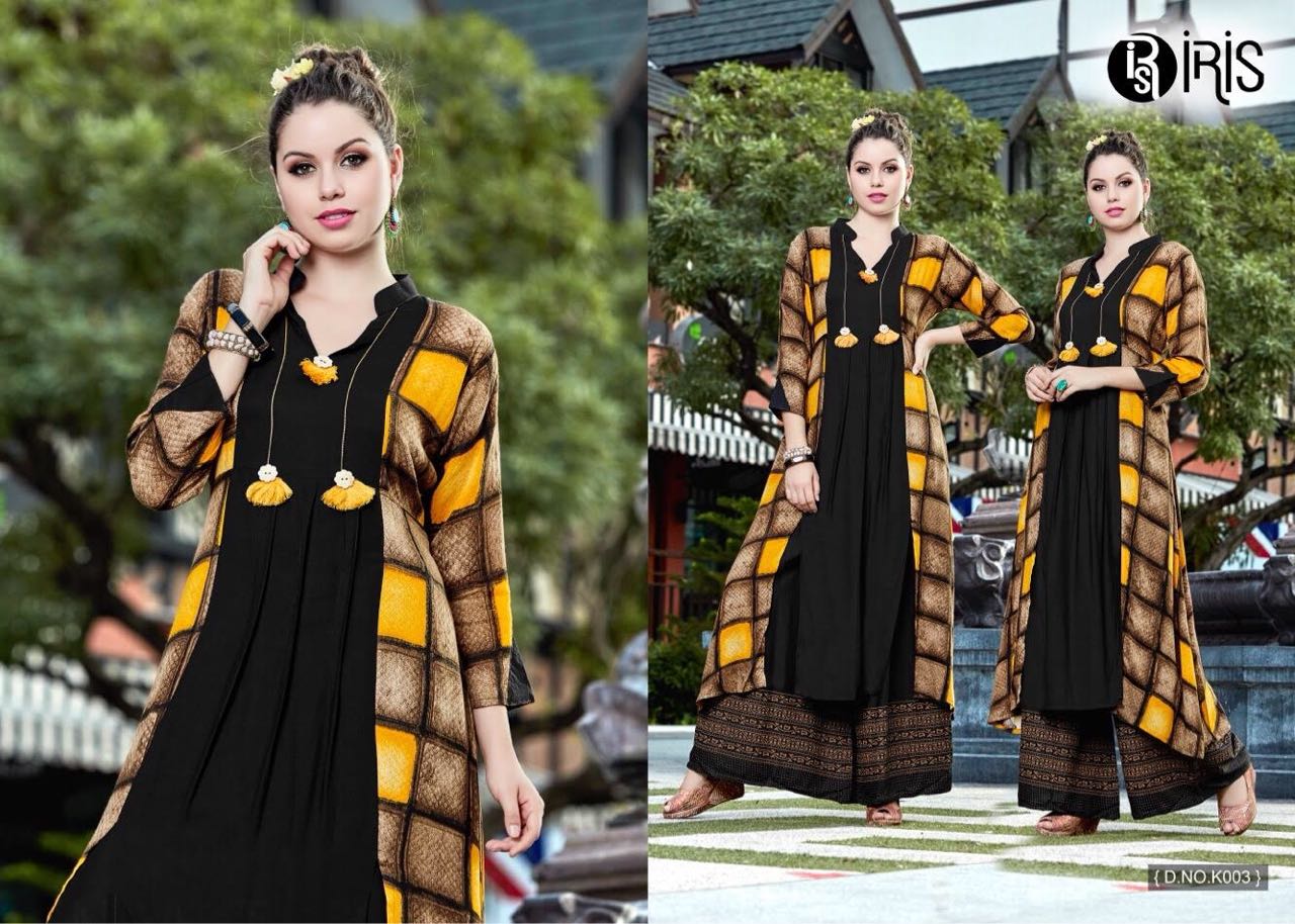 Kaya Vol-4 By Iris 001 To 010 Series Beautiful Stylish Fancy Colorful Casual Wear & Ethnic Wear Collection Rayon Printed Kurtis At Wholesale Price