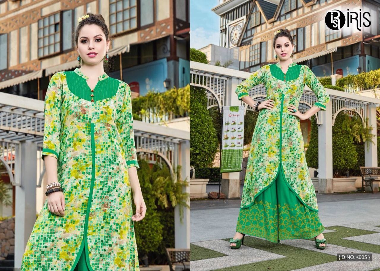 Kaya Vol-4 By Iris 001 To 010 Series Beautiful Stylish Fancy Colorful Casual Wear & Ethnic Wear Collection Rayon Printed Kurtis At Wholesale Price