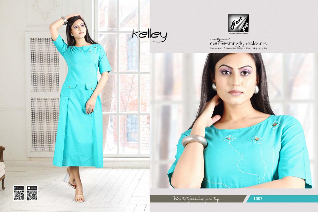 Kelley By Next Page 1001 To 1010 Series Designer Beautiful Stylish Colorful Fancy Ready To Wear & Casual Wear & Ethnic Wear Heavy Rayon And Cotton Kurtis At Wholesale Price