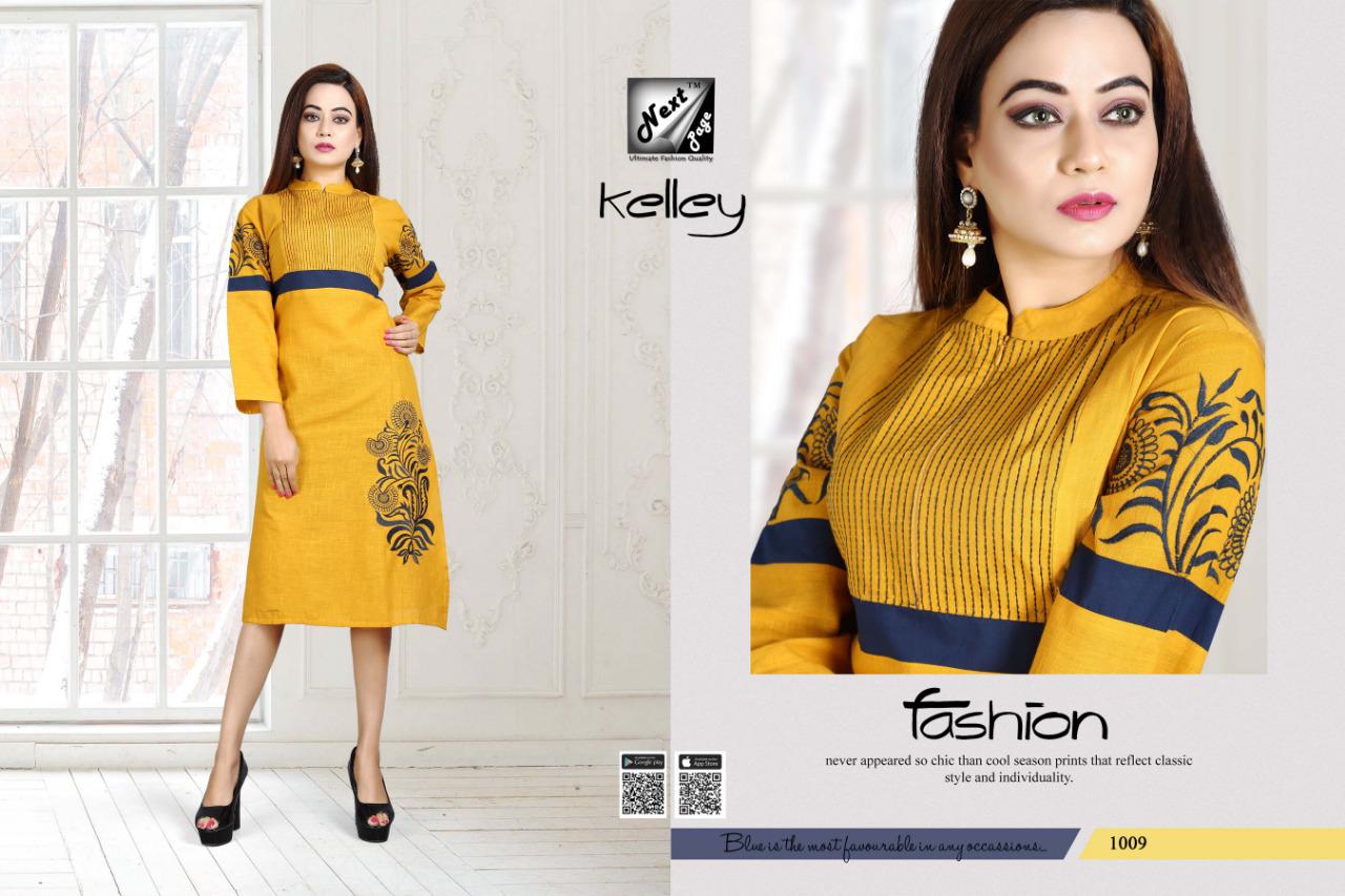Kelley By Next Page 1001 To 1010 Series Designer Beautiful Stylish Colorful Fancy Ready To Wear & Casual Wear & Ethnic Wear Heavy Rayon And Cotton Kurtis At Wholesale Price