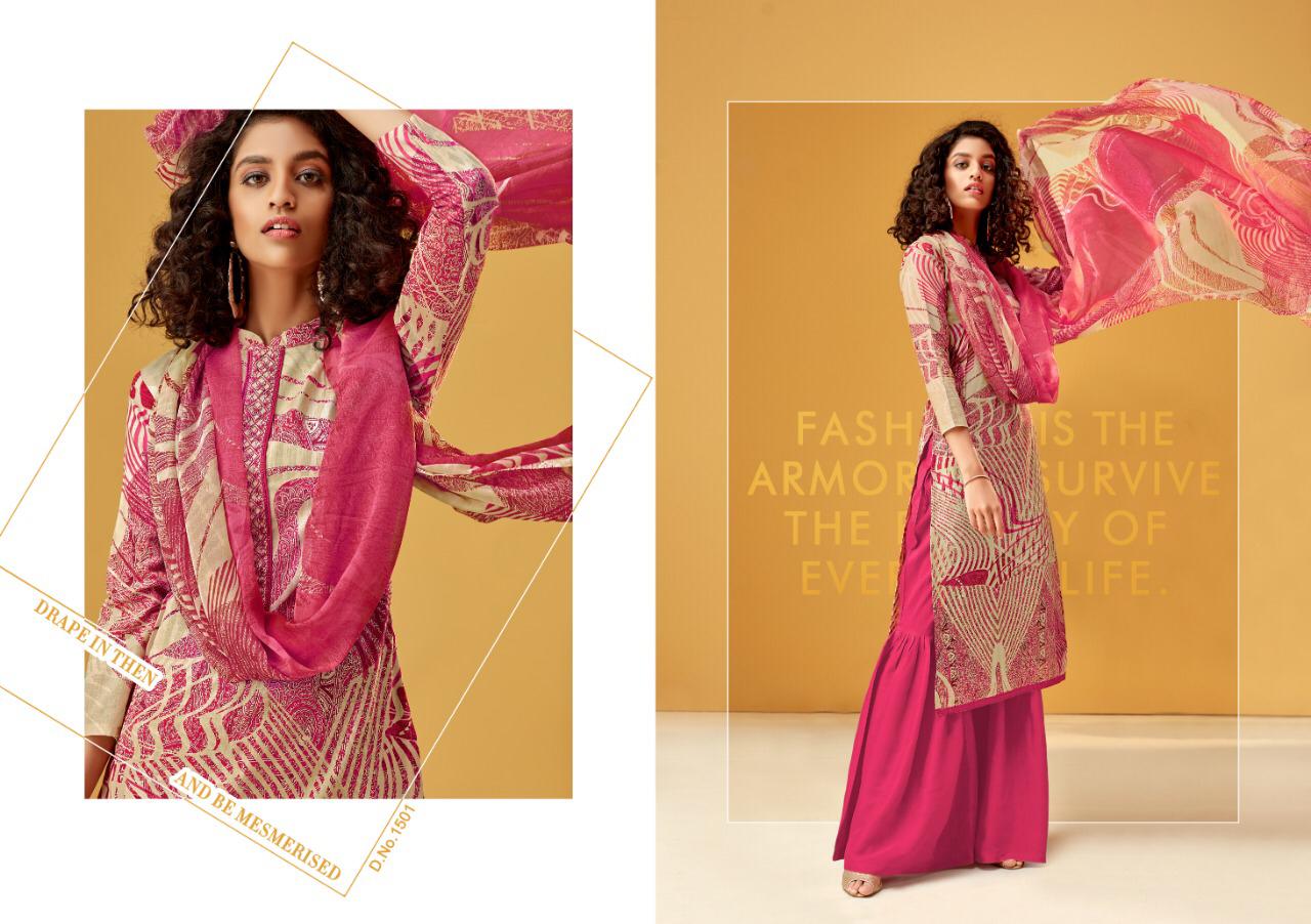 Kesari Vol-15 By Ankit Textile 1501 To 1508 Series Beautiful Suits Colorful Stylish Fancy Colorful Casual Wear & Ethnic Wear Cambric Cotton Print With Work Dresses At Wholesale Price