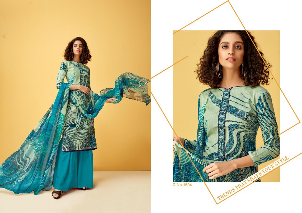 Kesari Vol-15 By Ankit Textile 1501 To 1508 Series Beautiful Suits Colorful Stylish Fancy Colorful Casual Wear & Ethnic Wear Cambric Cotton Print With Work Dresses At Wholesale Price
