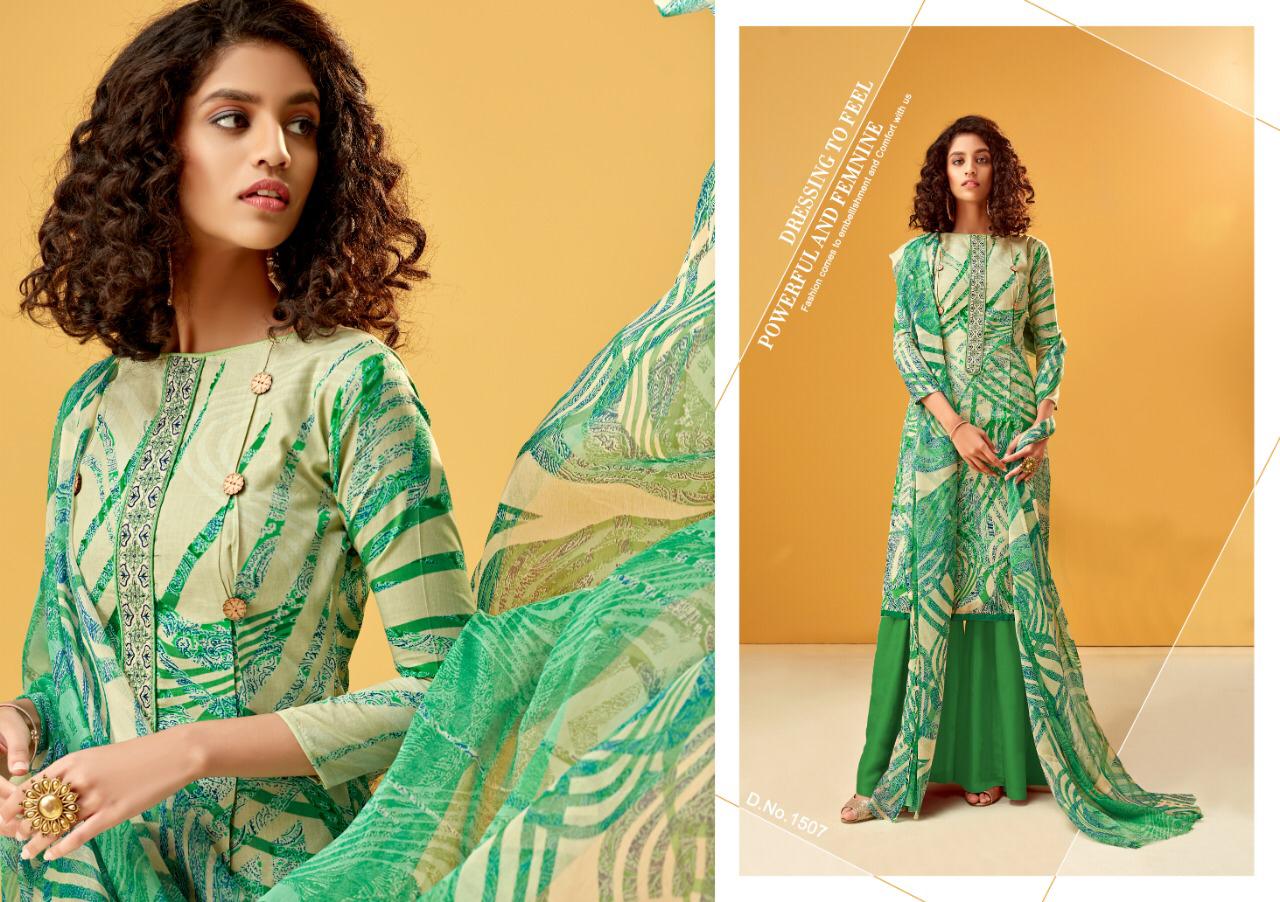Kesari Vol-15 By Ankit Textile 1501 To 1508 Series Beautiful Suits Colorful Stylish Fancy Colorful Casual Wear & Ethnic Wear Cambric Cotton Print With Work Dresses At Wholesale Price