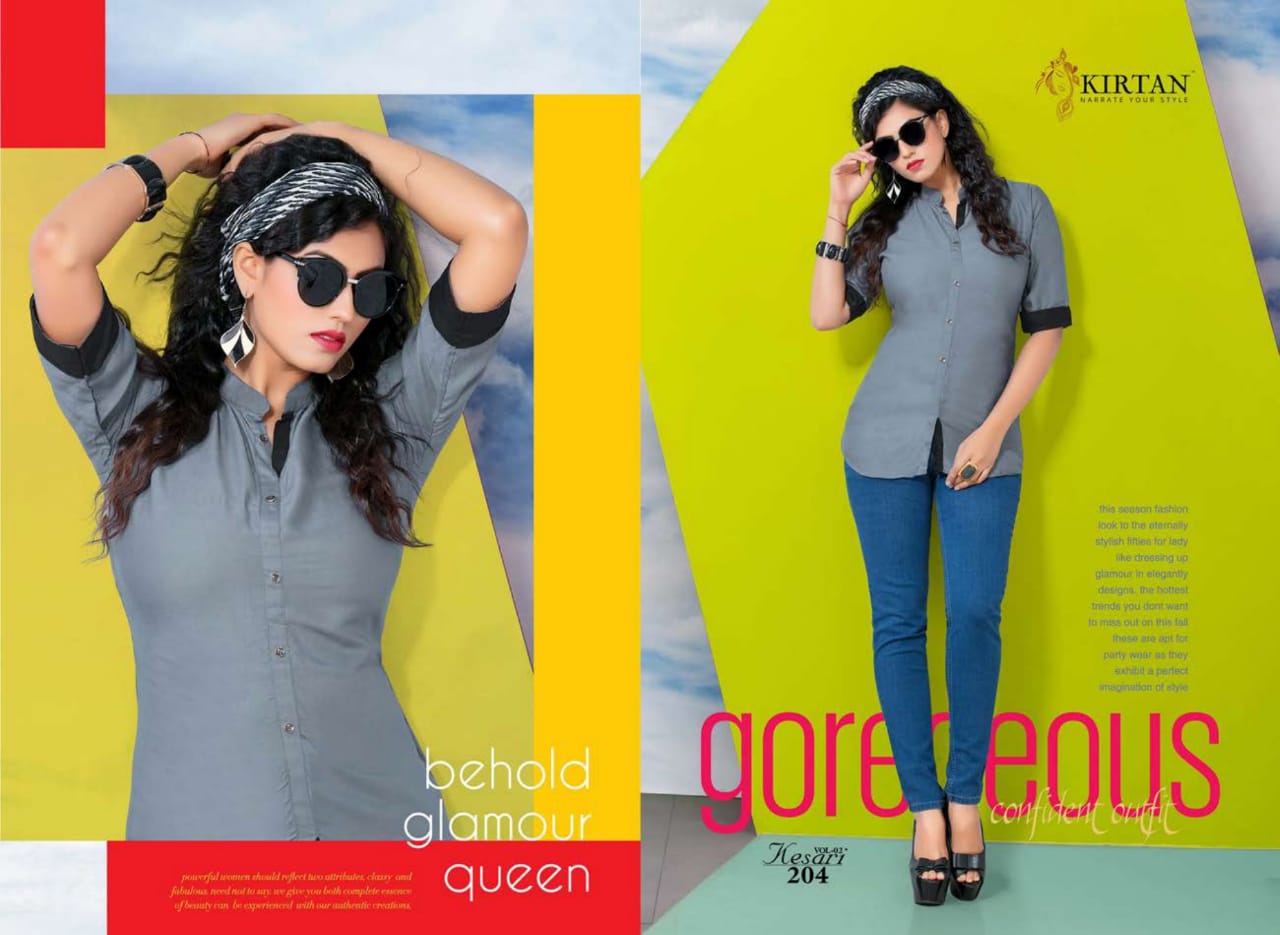 Kesari Vol 2 By Kirtan 201 To 208 Series Beautiful Stylish Colorful Fancy Ethnic Wear & Casual Wear Heavy Rayon Kurtis At Wholesale Price