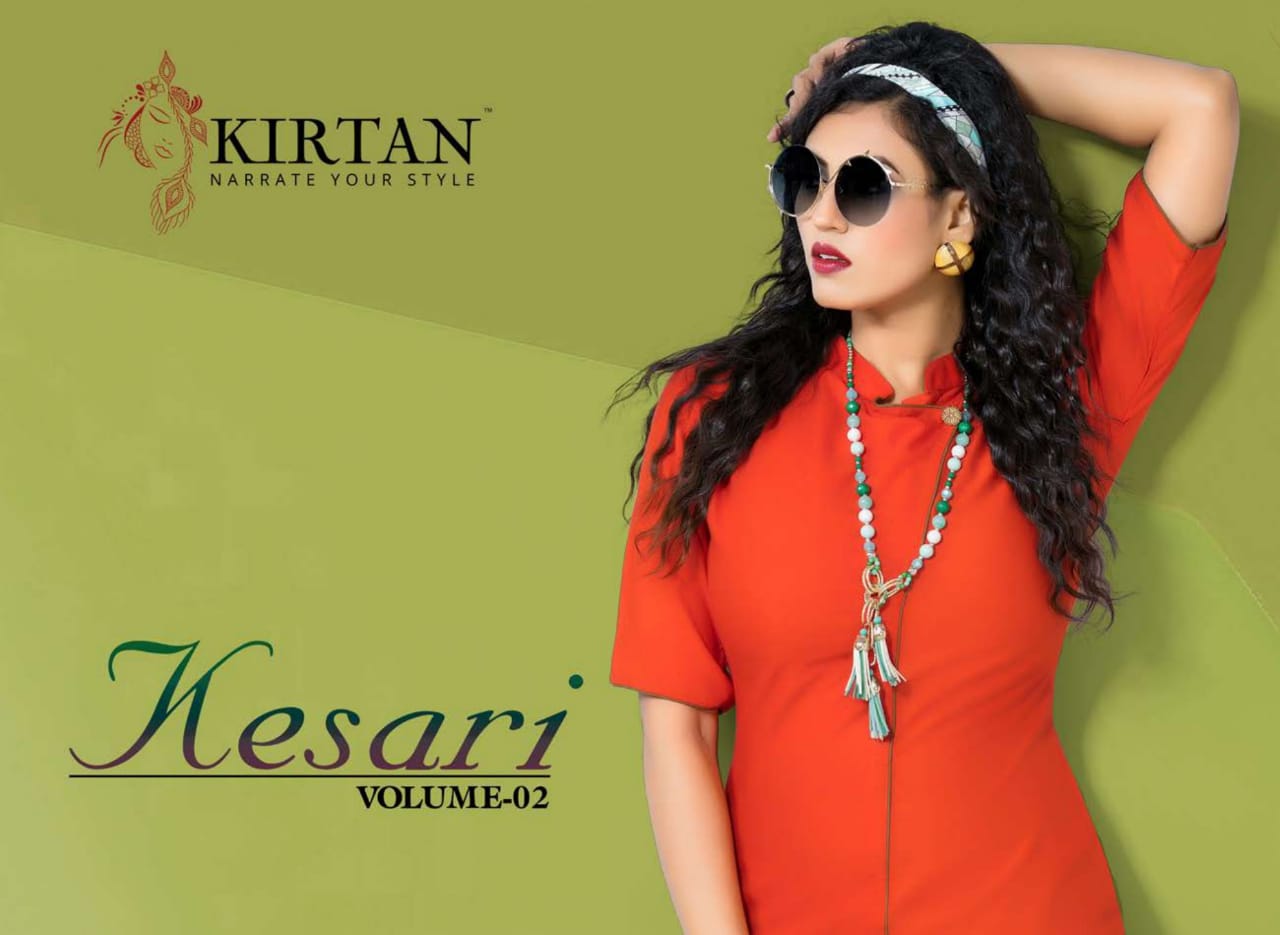 Kesari Vol 2 By Kirtan 201 To 208 Series Beautiful Stylish Colorful Fancy Ethnic Wear & Casual Wear Heavy Rayon Kurtis At Wholesale Price