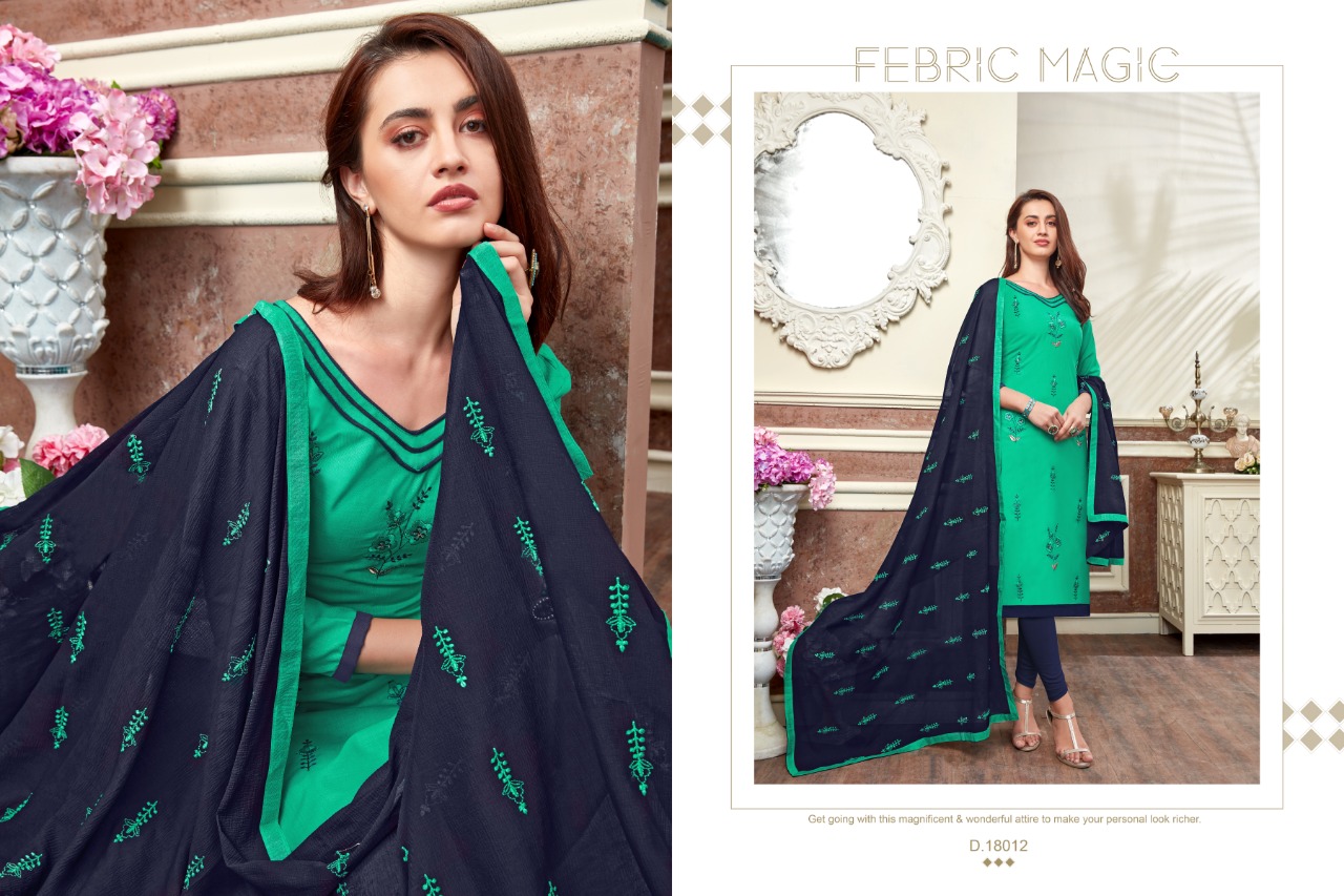 Kesari By Raghav Royal 18001 Ro 18012 Series Beautiful Fancy Colorful Stylish Wedding Wear Collection Party Wear & Occasional Wear Soft Cotton Slub Embroidery Dresses At Wholesale Price