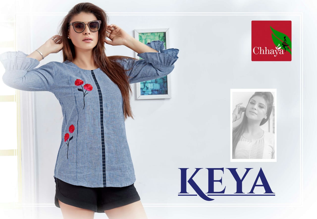 Keya By Chhaya Wear Collection Beautiful Stylish Fancy Colorful Party Wear & Occasional Wear Cotton Kurtis At Wholesale Price
