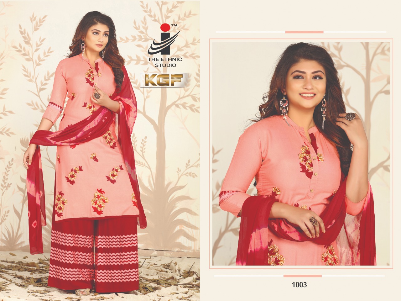 Kgf By The Ethnic Studio 1001 To 1008 Series Beautiful Colorful Stylish Fancy Casual Wear & Ethnic Wear & Ready To Wear Rayon Plain Top With Embroidery Kurtis At Wholesale Price