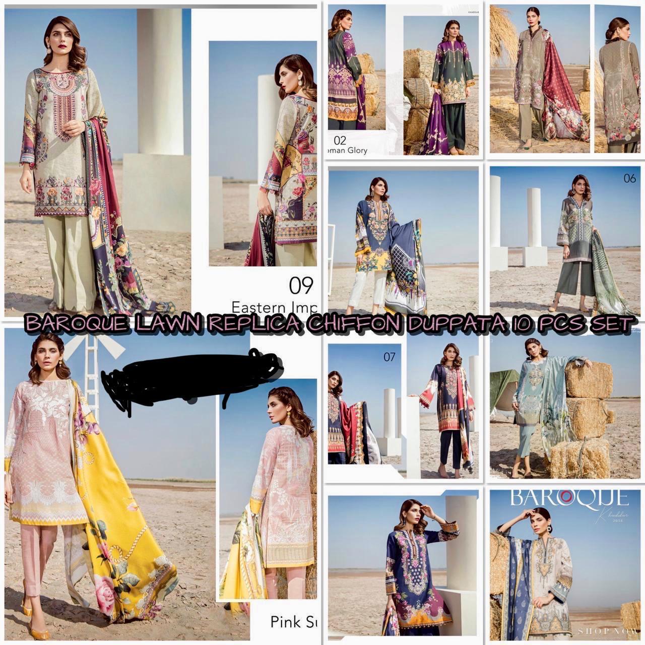 Khaddar By Baroque 01 & 10 Series Beautiful Pakistani Suits Stylish Fancy Colorful Party Wear & Ethnic Wear Collection Lawn Embroidered Dresses At Wholesale Price