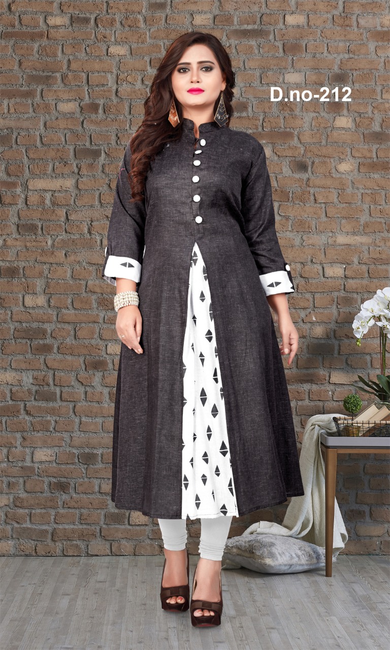 Khadi Cotton By Kaamiri 211 To 216 Series Designer Wear Collection Beautiful Stylish Fancy Colorful Party Wear & Occasional Wear Khadi Cotton Kurtis At Wholesale Price