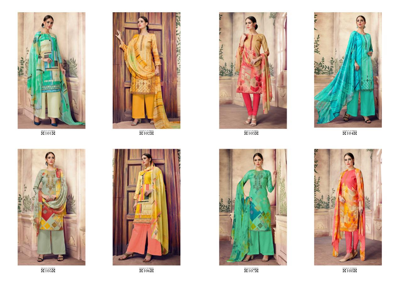 Khubsurat By Rupali Fashion 101 To 108 Series Designer Suits Collection Beautiful Stylish Fancy Colorful Party Wear & Occasional Wear Purest Lawn Cotton Prints With Embroidery Dresses At Wholesale Price