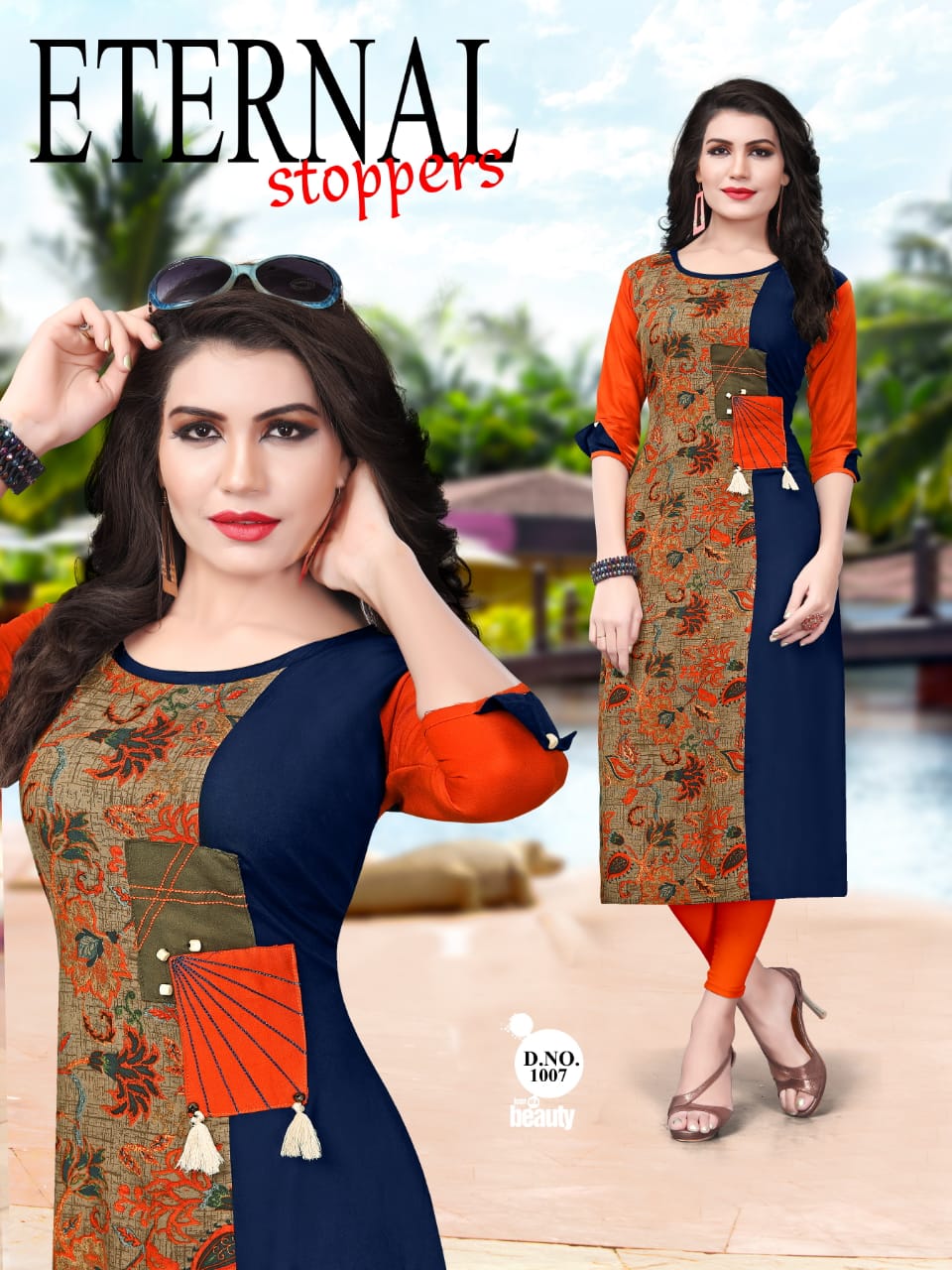 Khushi By Laxmi Designer 1001 To 1008 Series Beautiful Stylish Fancy Colorful Casual Wear & Ethnic Wear & Ready To Wear Rayon Printed Kurtis At Wholesale Price