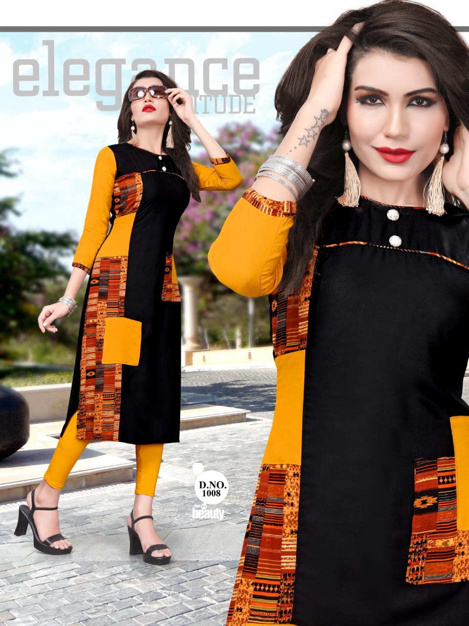 Khushi By Laxmi Designer 1001 To 1008 Series Beautiful Stylish Fancy Colorful Casual Wear & Ethnic Wear & Ready To Wear Rayon Printed Kurtis At Wholesale Price