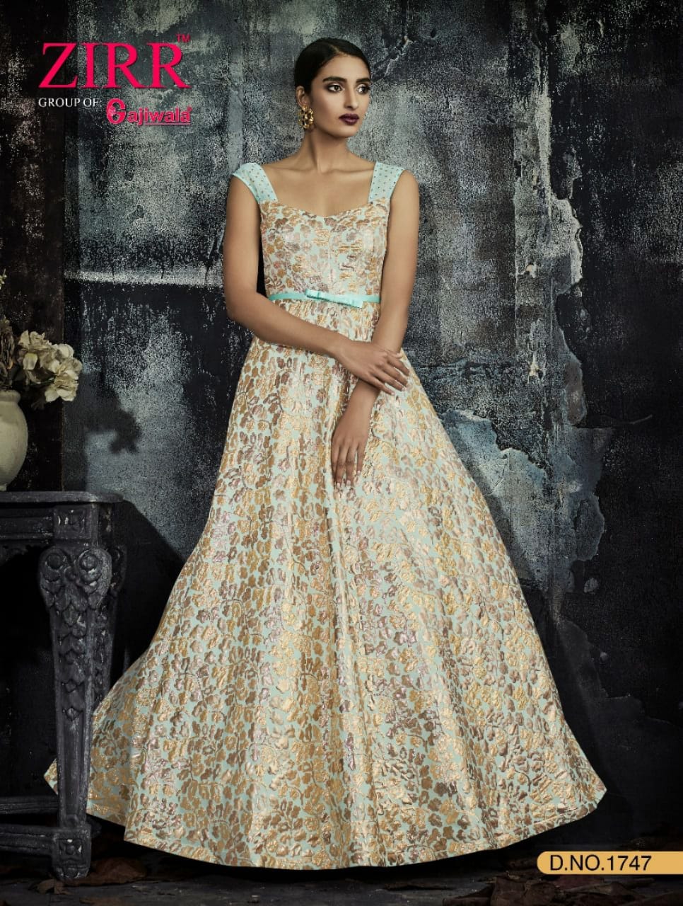 Kiera By Gajiwala Sarees 1747 To 1755 Series Designer Gown Collection Beautiful Stylish Fancy Colorful Party Wear & Occasional Wear Heavy Fancy Gowns At Wholesale Price