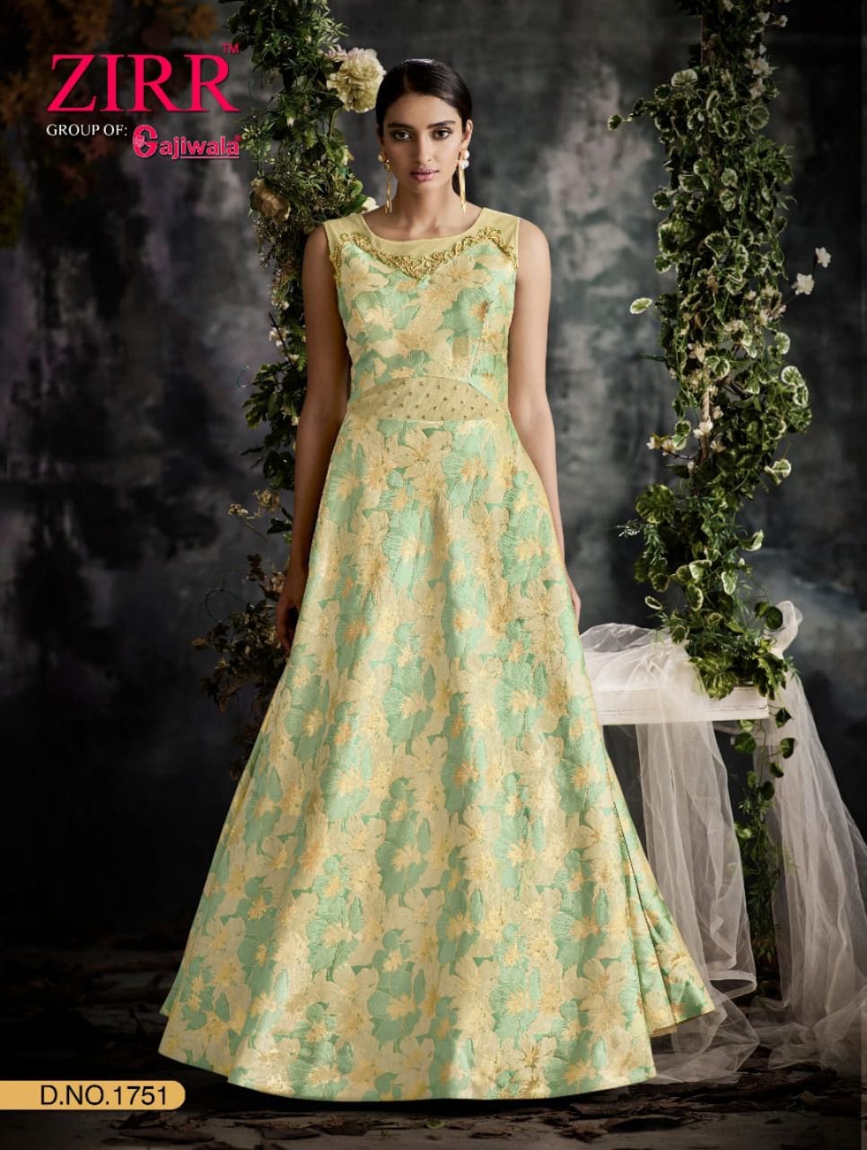 Kiera By Gajiwala Sarees 1747 To 1755 Series Designer Gown Collection Beautiful Stylish Fancy Colorful Party Wear & Occasional Wear Heavy Fancy Gowns At Wholesale Price