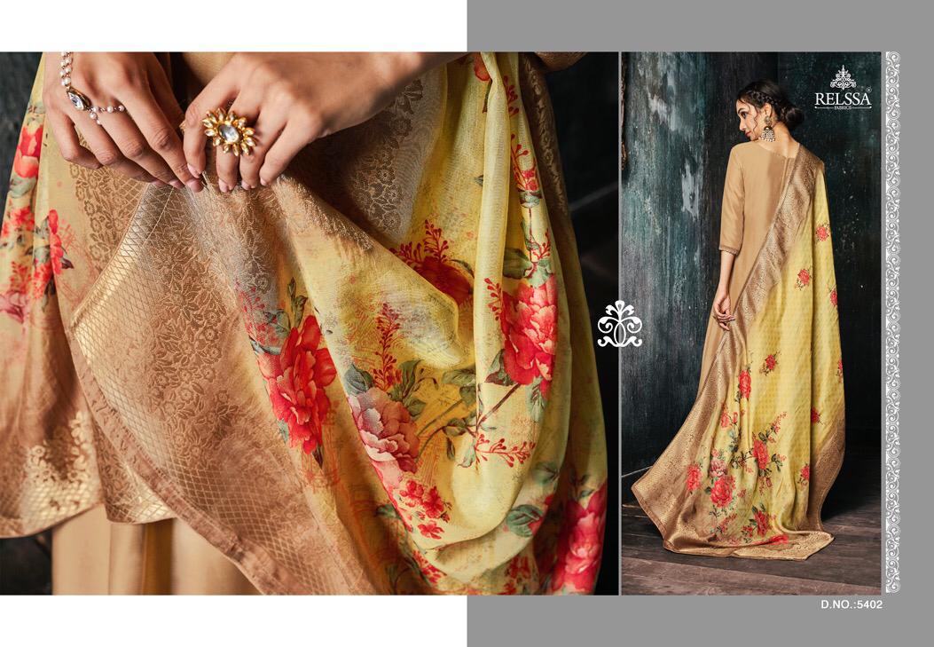 Kilol Vol-2 By Relssa Fabrics 5401 To 5408 Series Indian Traditional Wear Collection Beautiful Stylish Fancy Colorful Party Wear & Occasional Wear Muslin Silk Printede Dresses At Wholesale Price