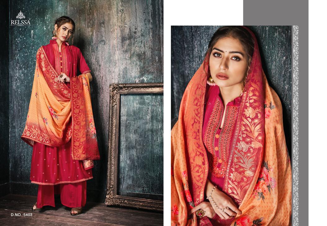 Kilol Vol-2 By Relssa Fabrics 5401 To 5408 Series Indian Traditional Wear Collection Beautiful Stylish Fancy Colorful Party Wear & Occasional Wear Muslin Silk Printede Dresses At Wholesale Price